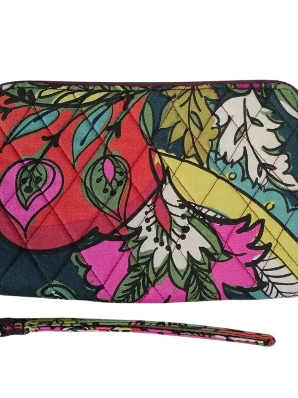 Vera Bradley RFID Grab & Go Wristlet in Autumn Leaves, Large